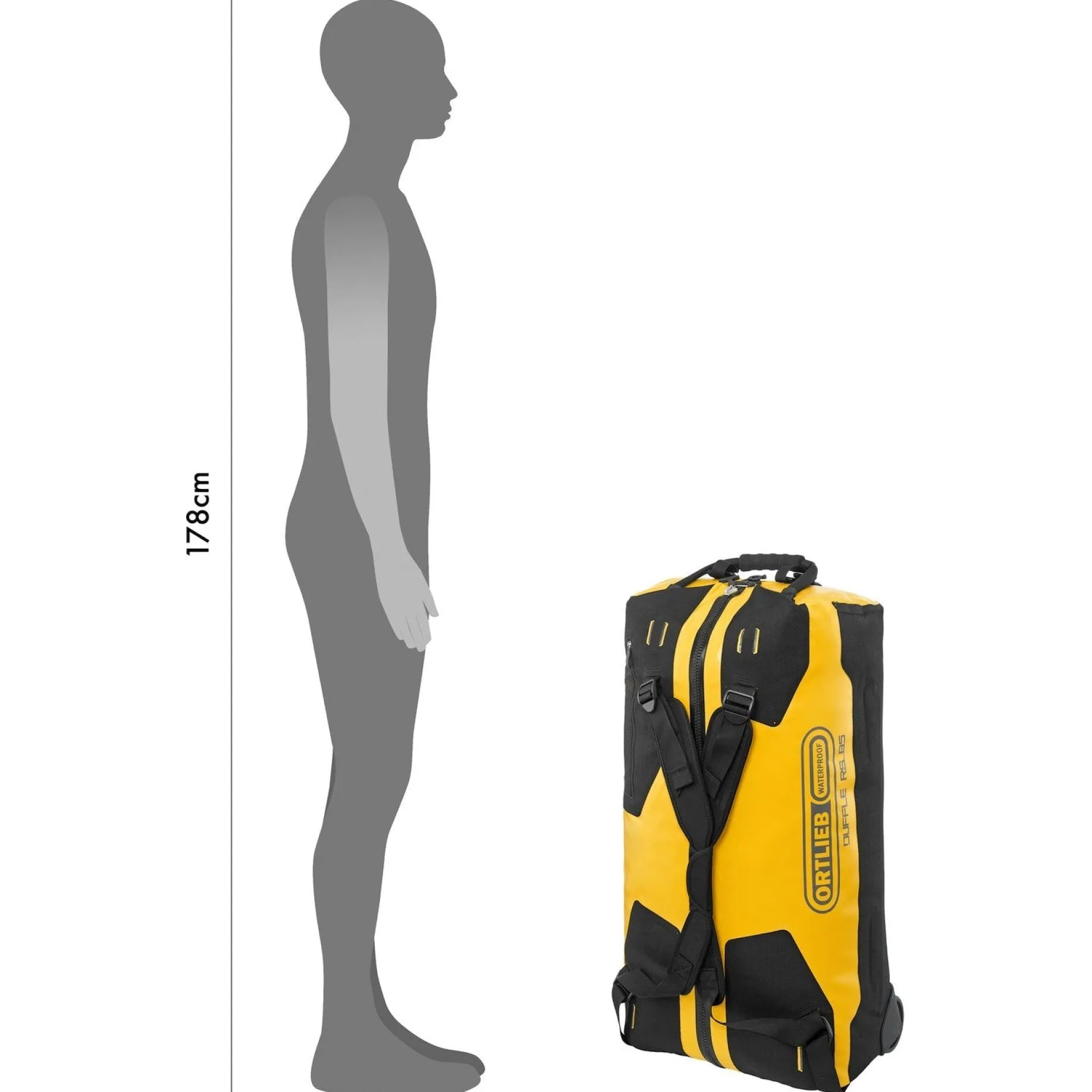 RS 85 - Rollenreisetasche 73 cm (yellow black)