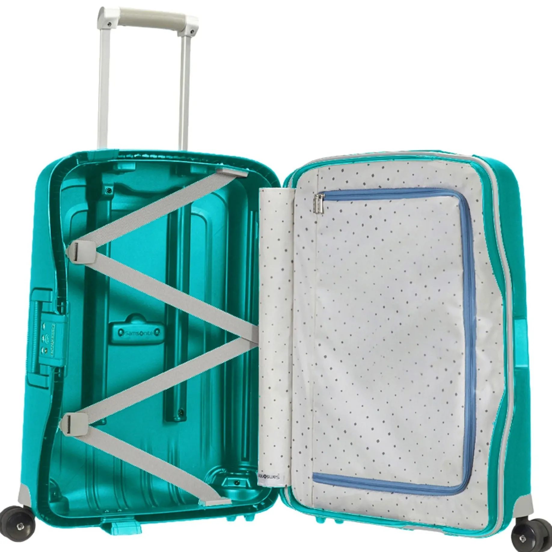S Cure Spinner - 4-Rollen-Kabinentrolley S 55 cm (aqua blue)