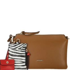 Safari - Schultertasche 23 cm (cognac)
