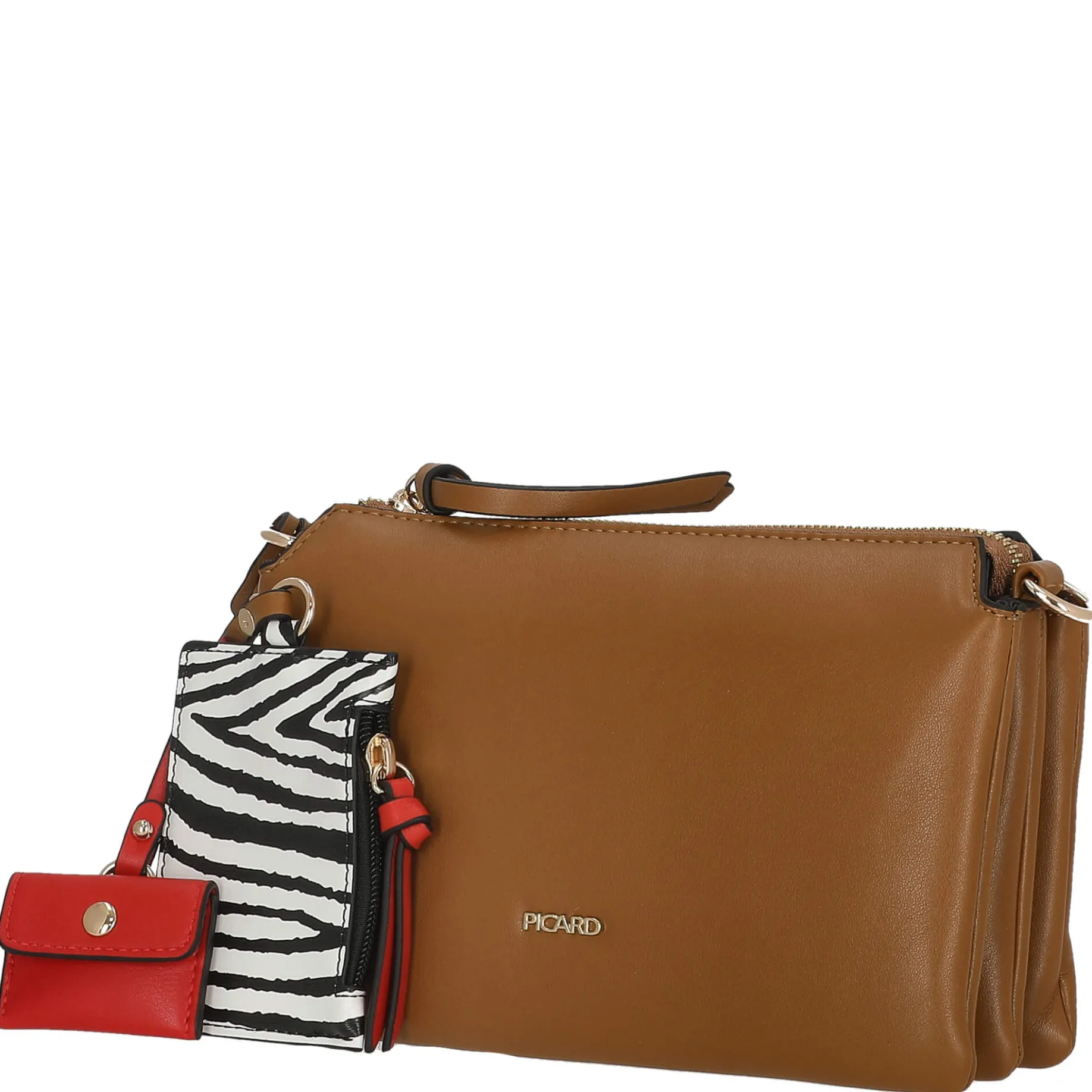 Safari - Schultertasche 23 cm (cognac)
