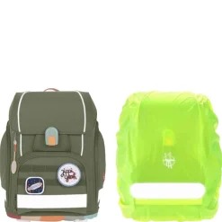 School Set Boxy Unique - Schulranzen Set 7tlg. (Olive)