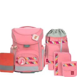 School Set Slim Unique - Schulranzen Set 7tlg. (Pink)