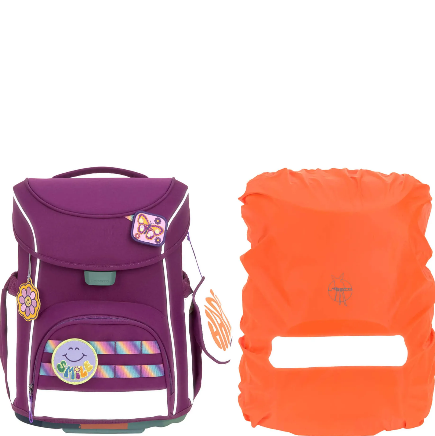School Set Slim Unique - Schulranzen Set 7tlg. (Lilac)