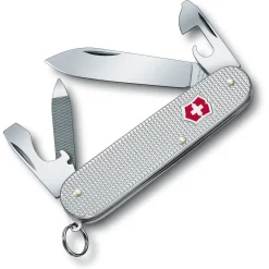 Schweizer Taschenmesser "Cadet Alox" 8.4 cm (silber gerippt)
