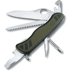 Schweizer Taschenmesser "Soldatenmesser 08" 11.1 cm (green black)