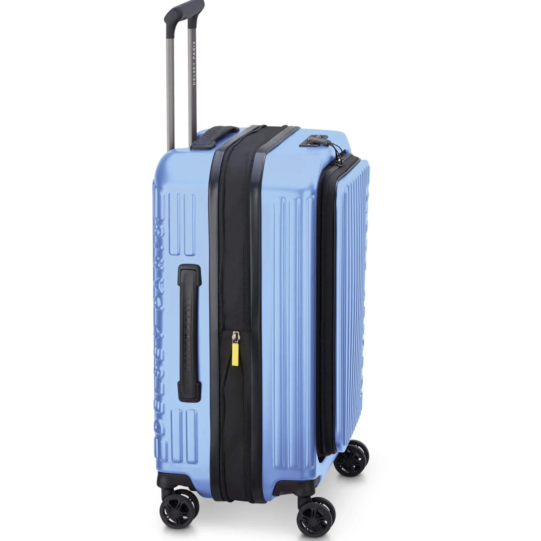 Securitime - 4-Rollen-Kabinentrolley S 55 cm erw. (lavendelblau)