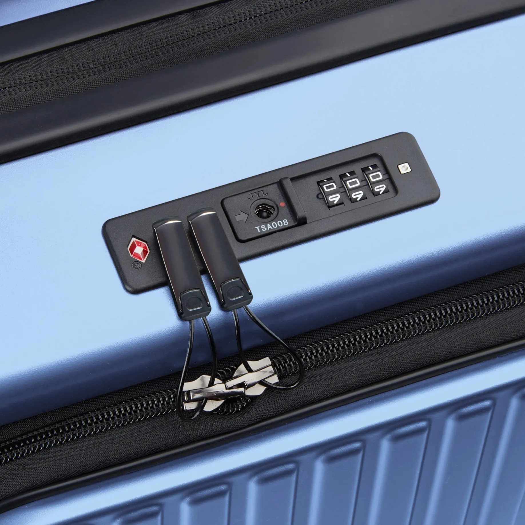 Securitime - 4-Rollen-Kabinentrolley S 55 cm erw. (lavendelblau)