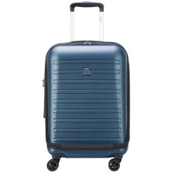 Segur 2.0 Business - 4-Rollen-Kabinentrolley mit Vortasche S 55 cm  erw. (blau)
