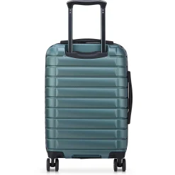 Shadow 5.0 - 4-Rollen-Kabinentrolley mit Vordertasche S 55 cm erw. USB (grün)