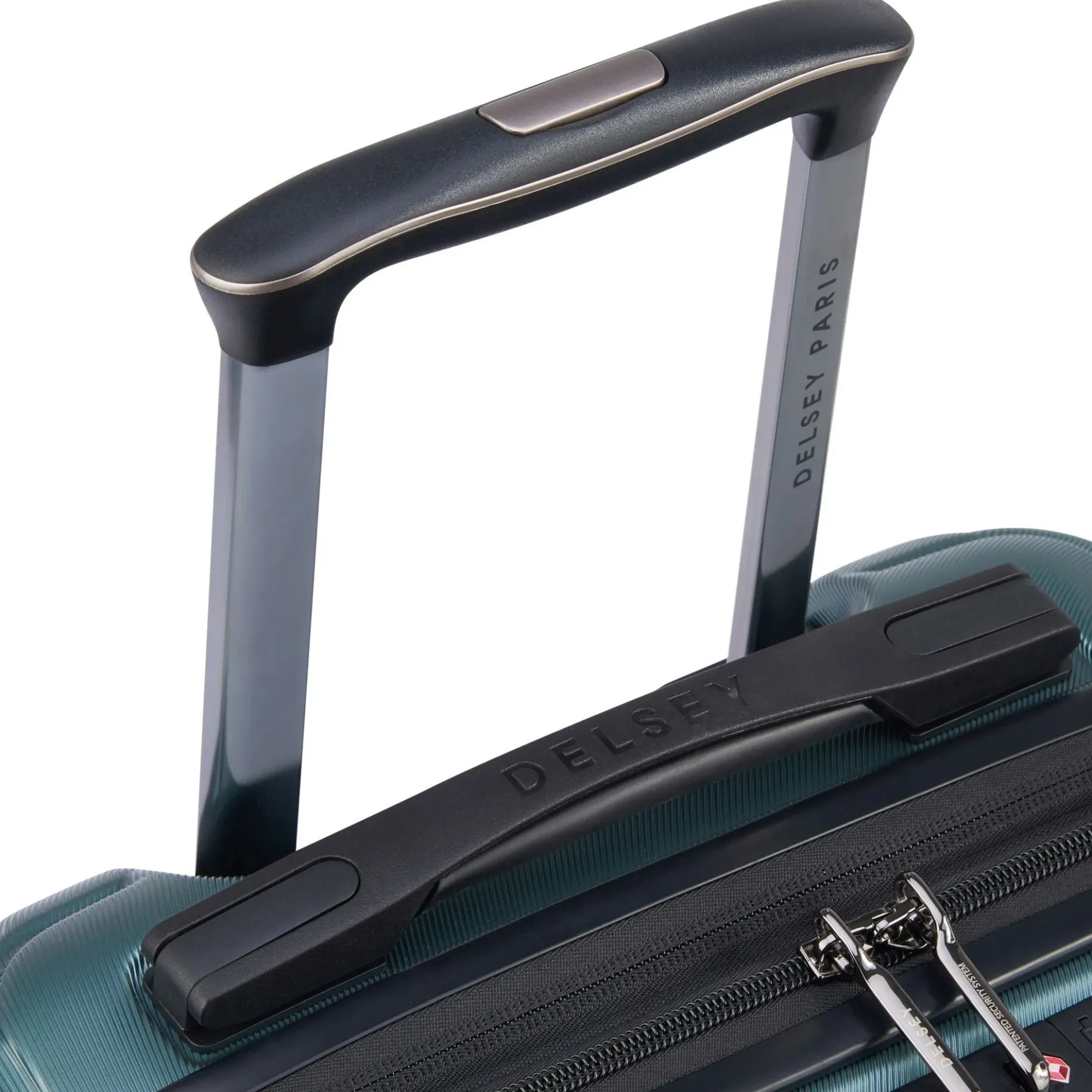 Shadow 5.0 - 4-Rollen-Kabinentrolley mit Vordertasche S 55 cm erw. USB (grün)
