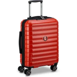 Shadow 5.0 - 4-Rollen-Kabinentrolley Slim Line USB 55 cm (rot)