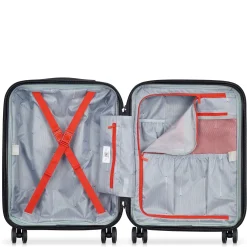 Shadow 5.0 - 4-Rollen-Kabinentrolley Slim Line USB 55 cm (rot)