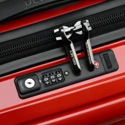 Shadow 5.0 - 4-Rollen-Kabinentrolley Slim Line USB 55 cm (rot)