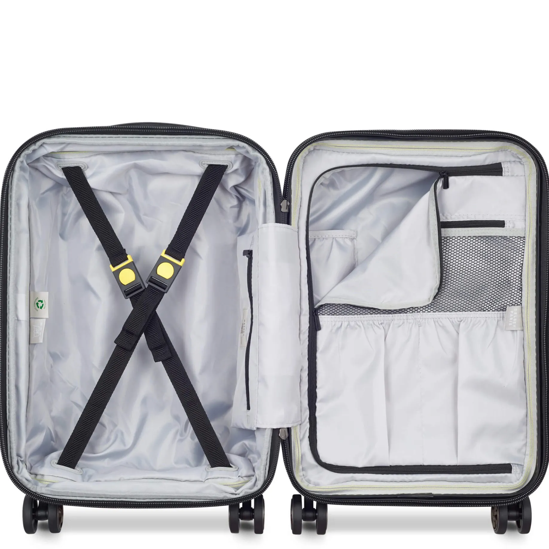 Shadow 5.0 - 4-Rollen-Kabinentrolley Slim Line USB 55 cm (marineblau)