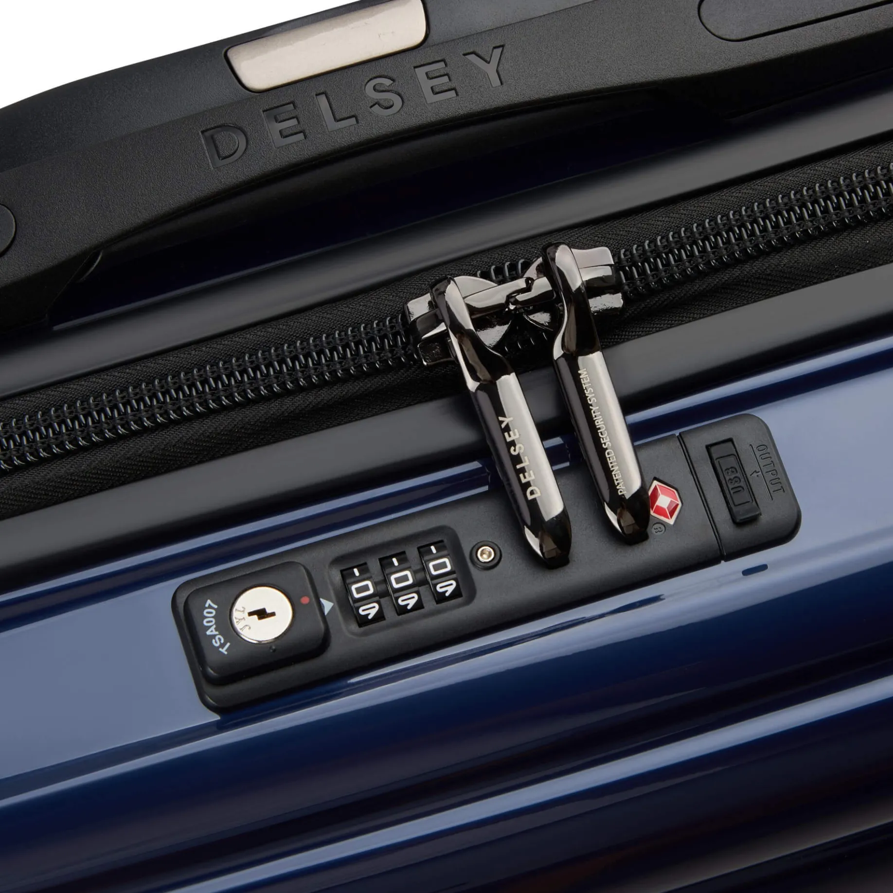 Shadow 5.0 - 4-Rollen-Kabinentrolley Slim Line USB 55 cm (marineblau)