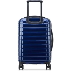 Shadow 5.0 - 4-Rollen-Kabinentrolley mit Vordertasche S 55 cm erw. USB (marineblau)