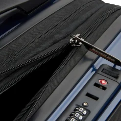 Shadow 5.0 - 4-Rollen-Kabinentrolley mit Vortasche S 55 cm erw. USB (marineblau)