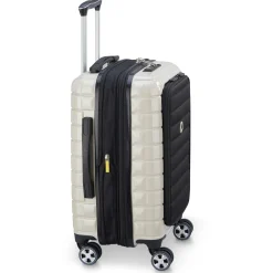 Shadow 5.0 - 4-Rollen-Kabinentrolley mit Vordertasche S 55 cm erw. USB (elfenbein)