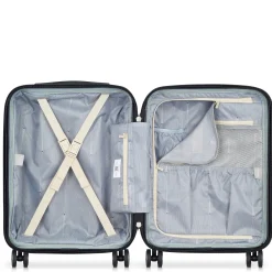 Shadow 5.0 - 4-Rollen-Kabinentrolley Slim Line USB 55 cm (elfenbein)