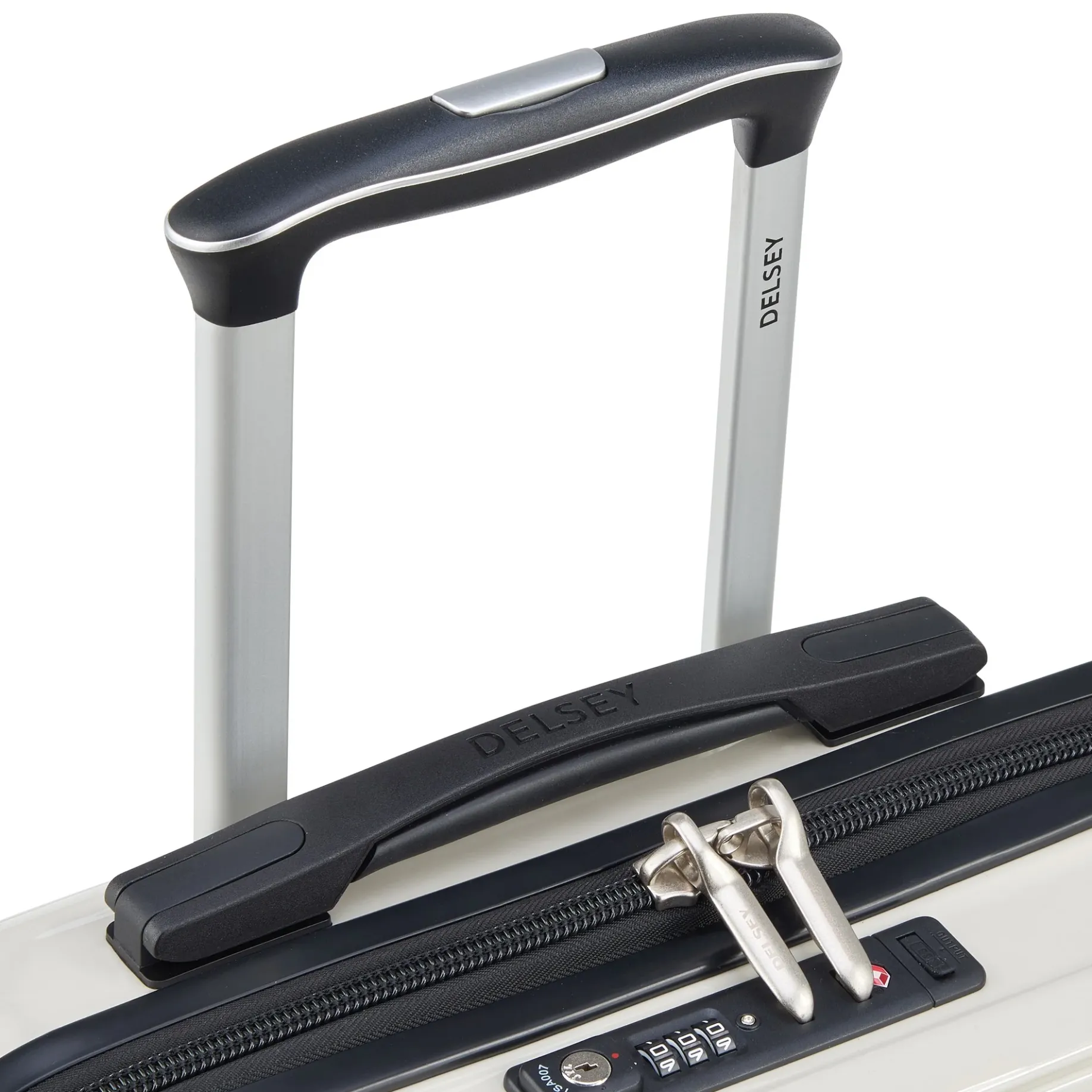 Shadow 5.0 - 4-Rollen-Kabinentrolley Slim Line USB 55 cm (elfenbein)