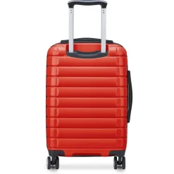 Shadow 5.0 - 4-Rollen-Kabinentrolley mit Vordertasche S 55 cm erw. USB (intensives rot)