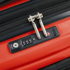 Shadow 5.0 - 4-Rollen-Kabinentrolley mit Vordertasche S 55 cm erw. USB (intensives rot)
