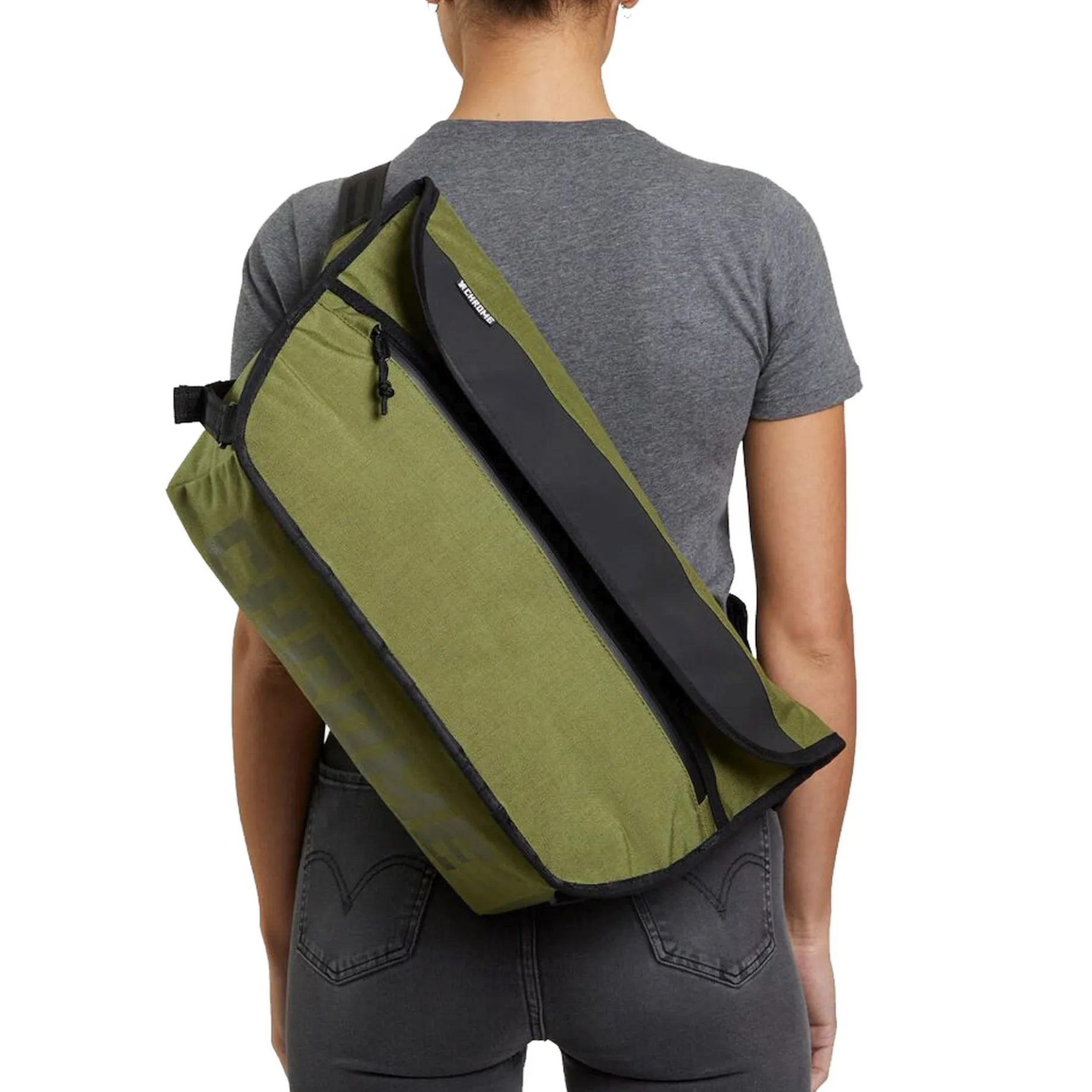 Simple Medium Messenger 15 - Schultertasche 13" 51 cm (olive branch)