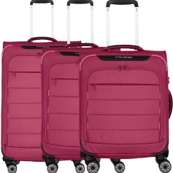 Skaii 4-Rollen-Trolley Set 3tlg. S/M erw./L erw. (abendrot)