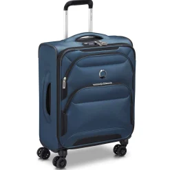 Sky Max 2.0 Slim Line - 4-Rollen-Kabinentrolley 55 cm (blau)