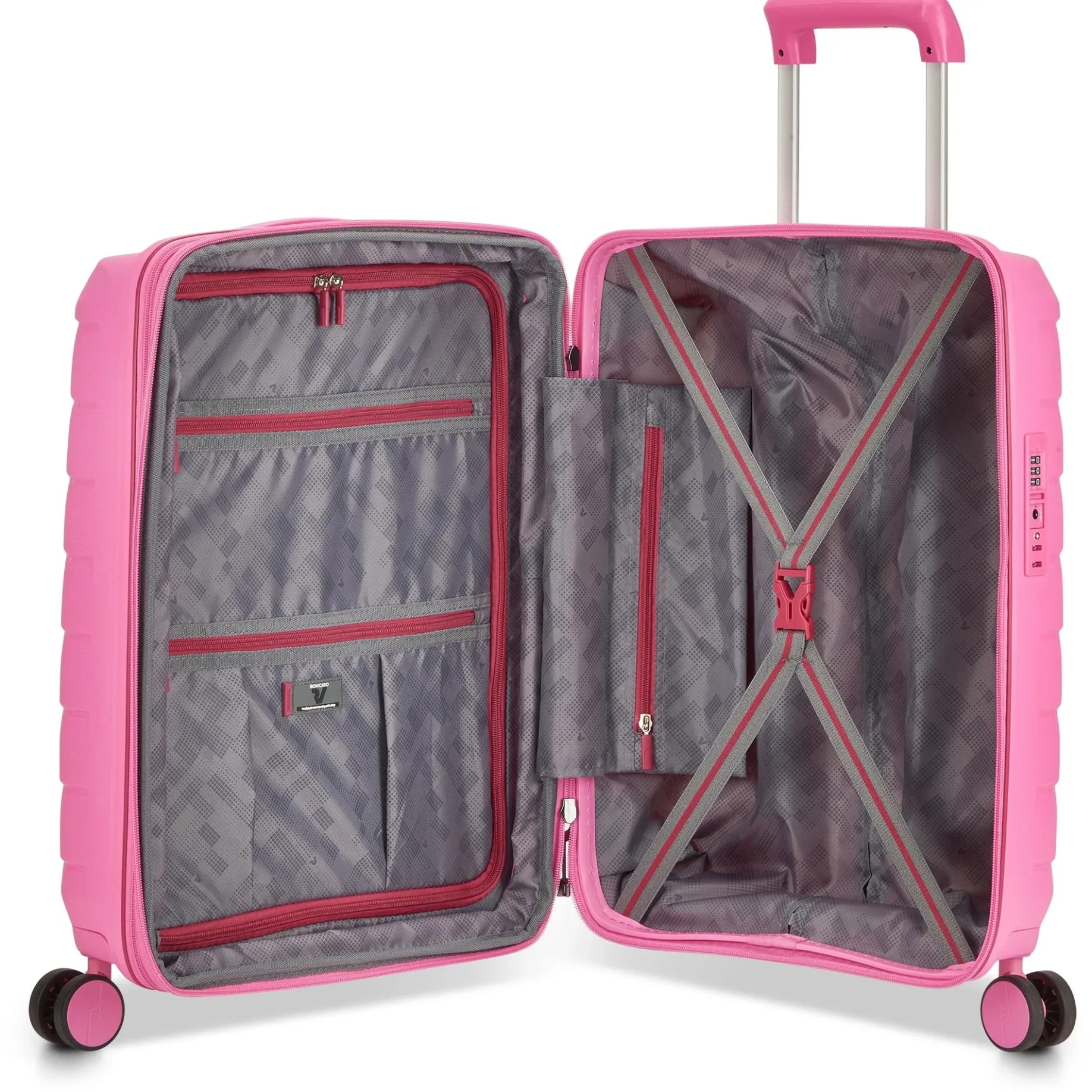 Skyline 2.0 - 4-Rollen-Kabinentrolley S 55 cm erw. (pink)