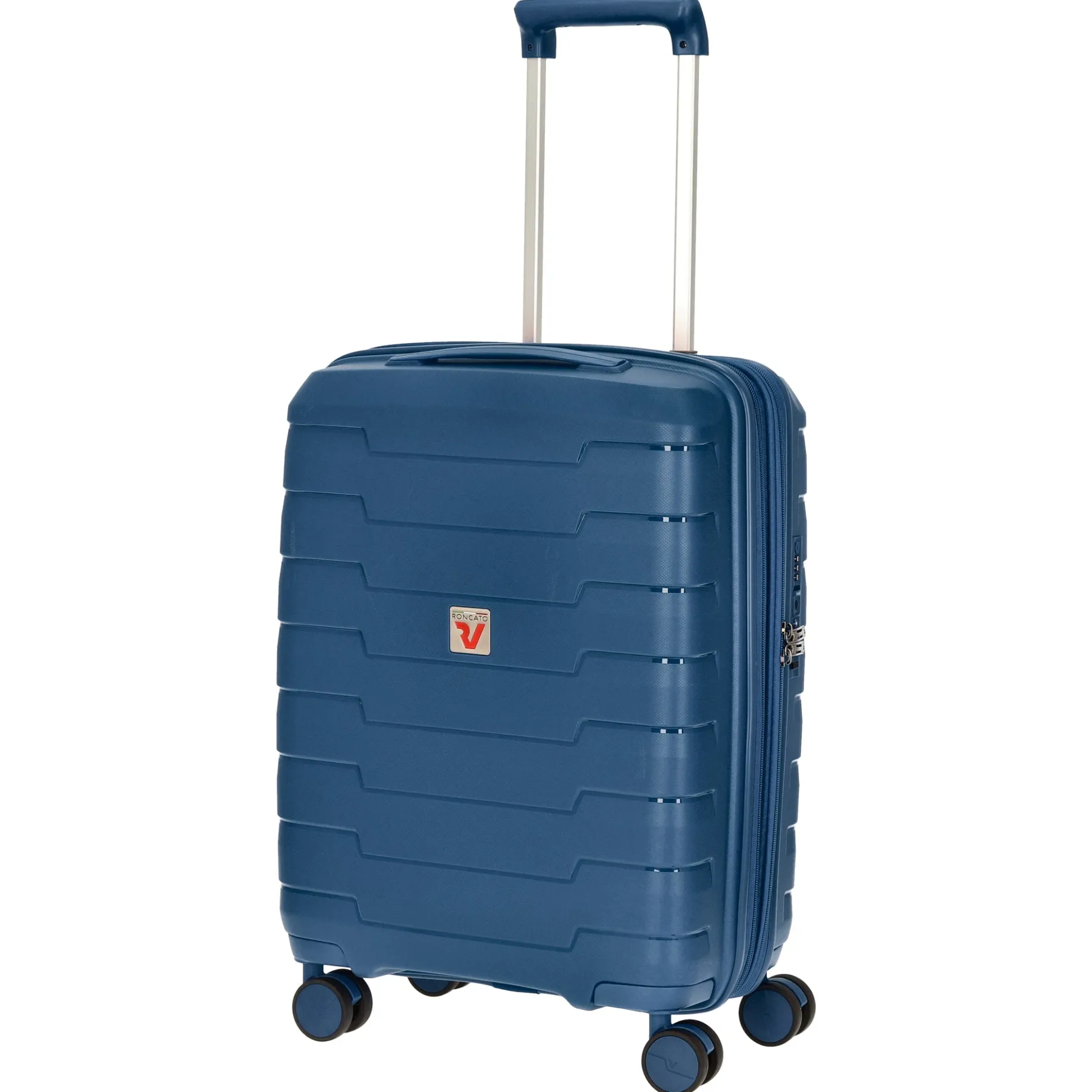 Skyline - 4-Rollen-Kabinentrolley S 55 cm erw. USB-Anschluss (navy)