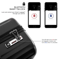 SmartLuggage - 4-Rollen-Kabinentrolley S (burgundy)