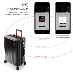 SmartLuggage - 4-Rollen-Trolley L (schwarz)