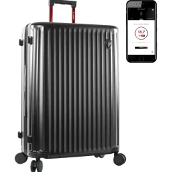 SmartLuggage - 4-Rollen-Trolley Set 3tlg. L/M/S (black)