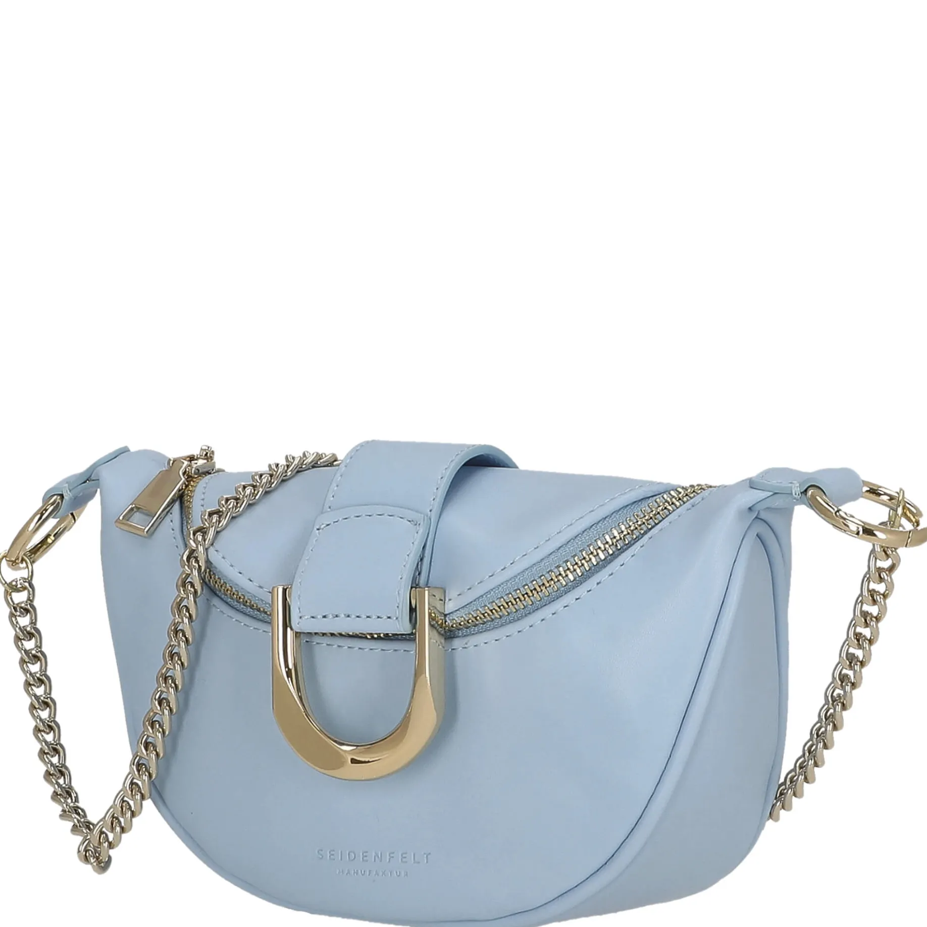 Sonka - Umhängetasche 19 cm (shy blue/gold)