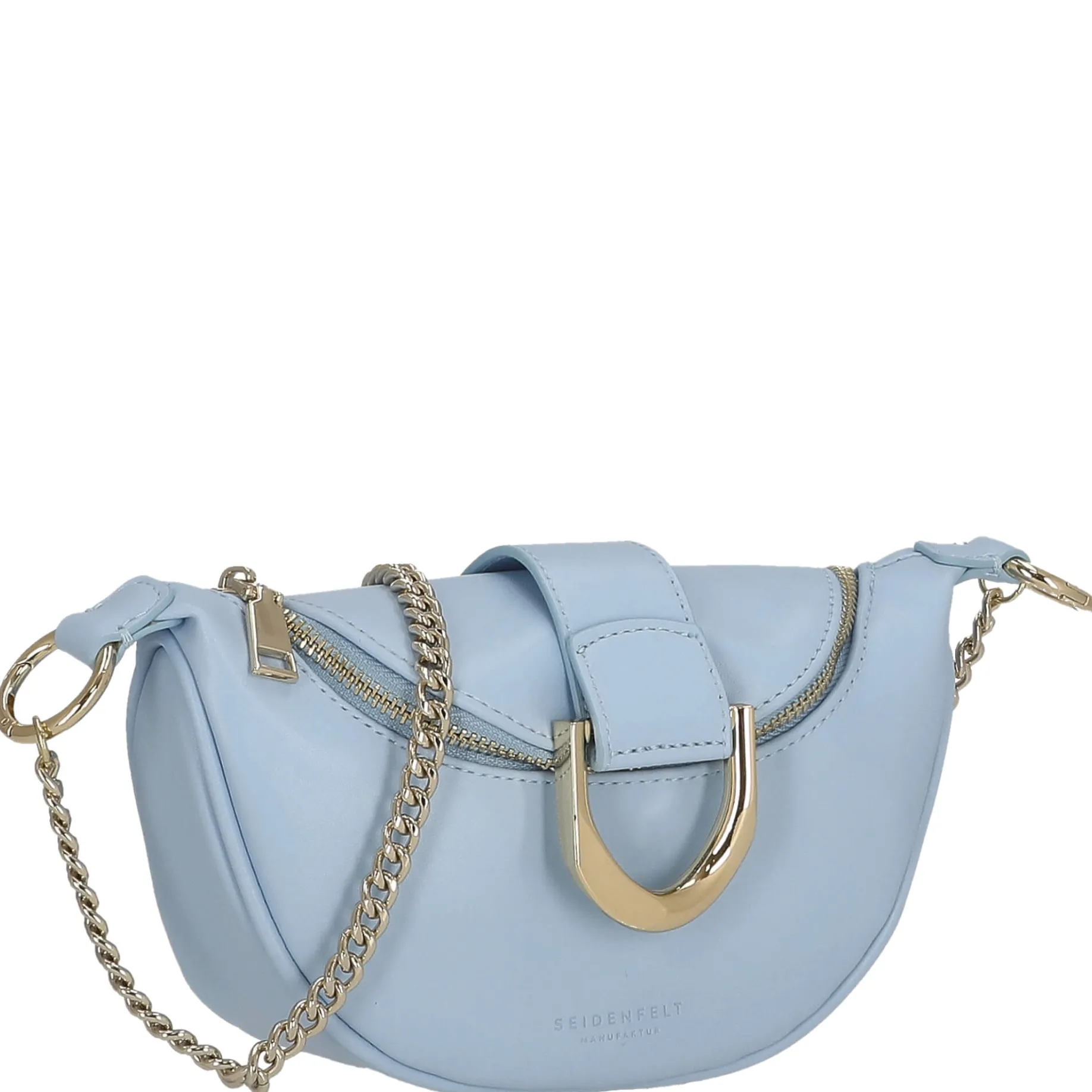 Sonka - Umhängetasche 19 cm (shy blue/gold)