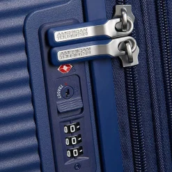 Soundbox - 4-Rollen-Kabinentrolley 55 cm erw. (blau)