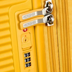 Soundbox - 4-Rollen-Kabinentrolley 55 cm erw. (gelb)