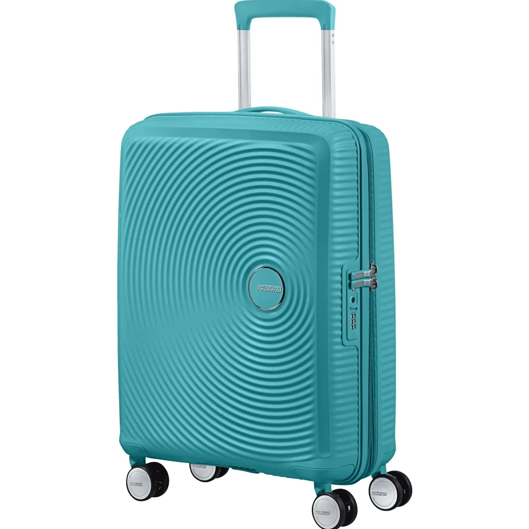 Soundbox - 4-Rollen-Kabinentrolley 55 cm erw. (türkis)