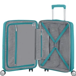 Soundbox - 4-Rollen-Kabinentrolley 55 cm erw. (türkis)