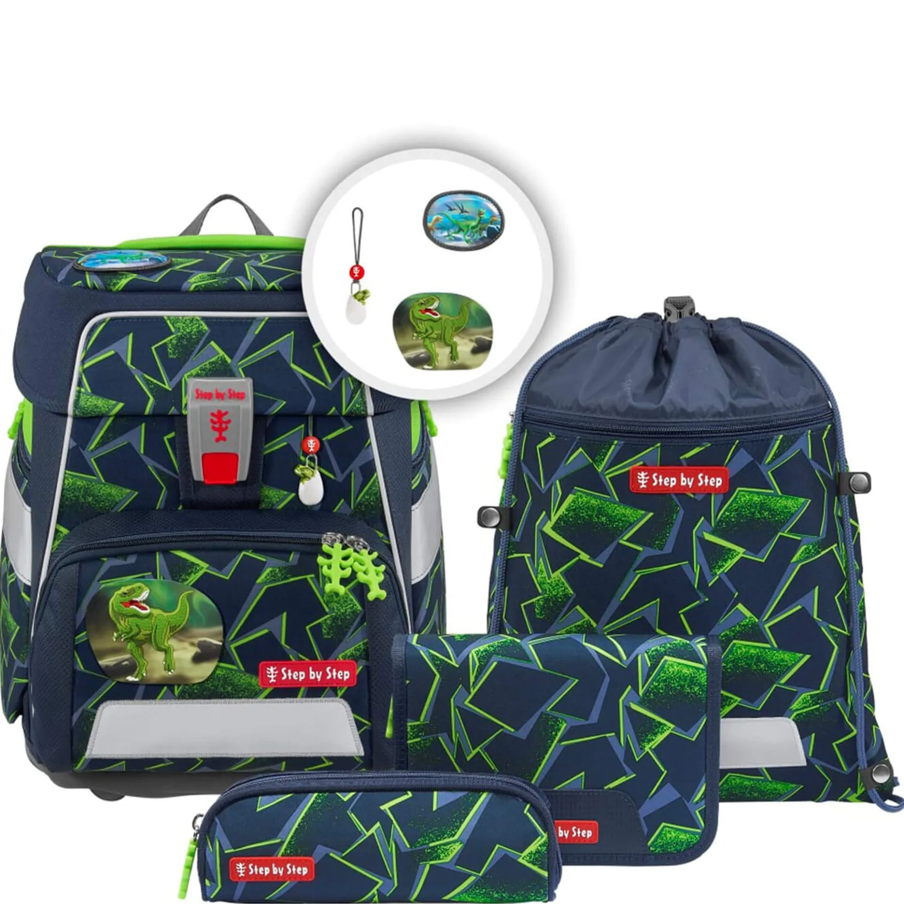Space - Schulranzen Set 5tlg. (Wild T-Rex Taro)