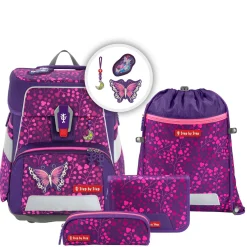 Space Shine - Schulranzen Set 5tlg. (Butterfly Night Ina)