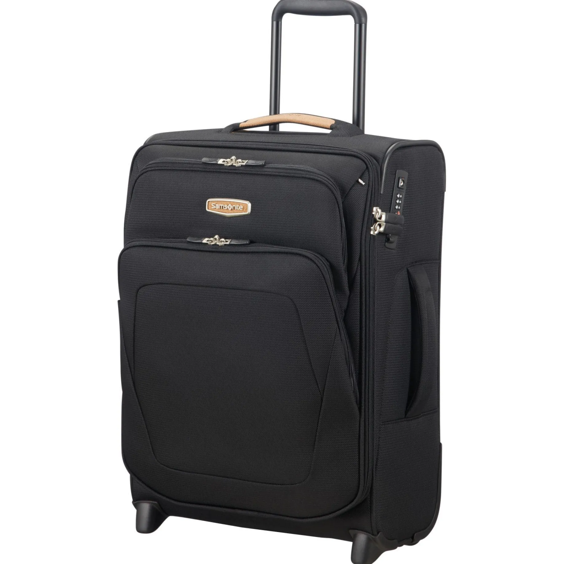 Spark SNG Eco - 2-Rollen-Kabinentrolley 55 cm erw. (eco black)