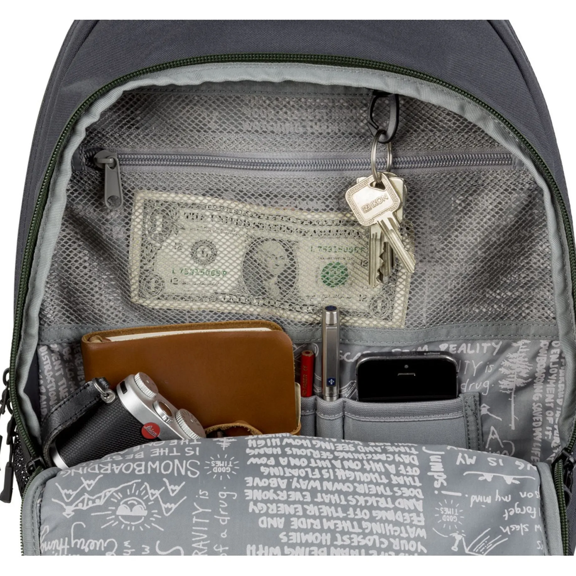 Stash - Laptoprucksack 49 cm 15" (True Black)