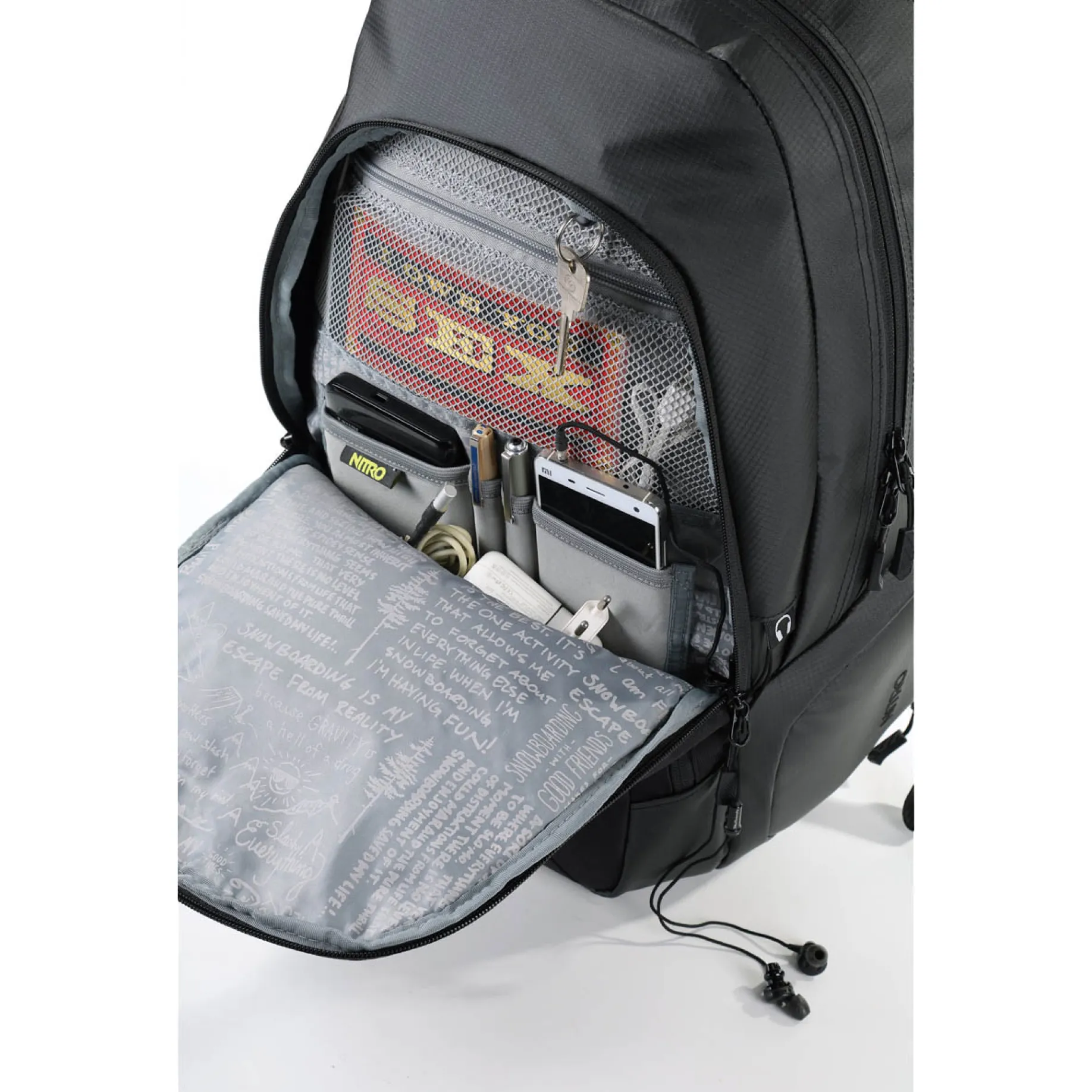 Stash - Laptoprucksack 49 cm 15" (tough black)