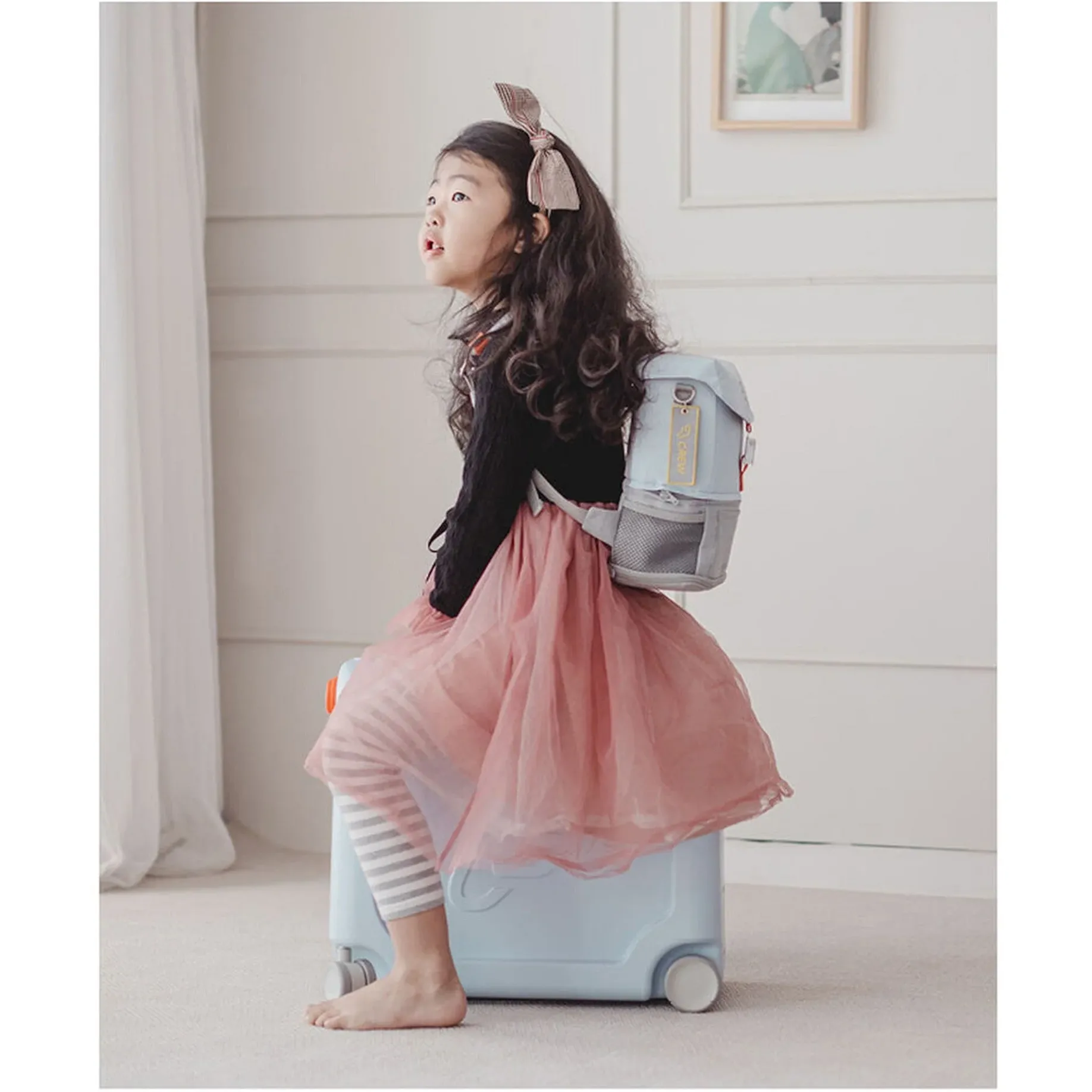Stokke® JetKids™ Reiseset BedBox 46 cm Set 2 tlg. - 4-Rollen-Kabinentrolley (blue / blue)