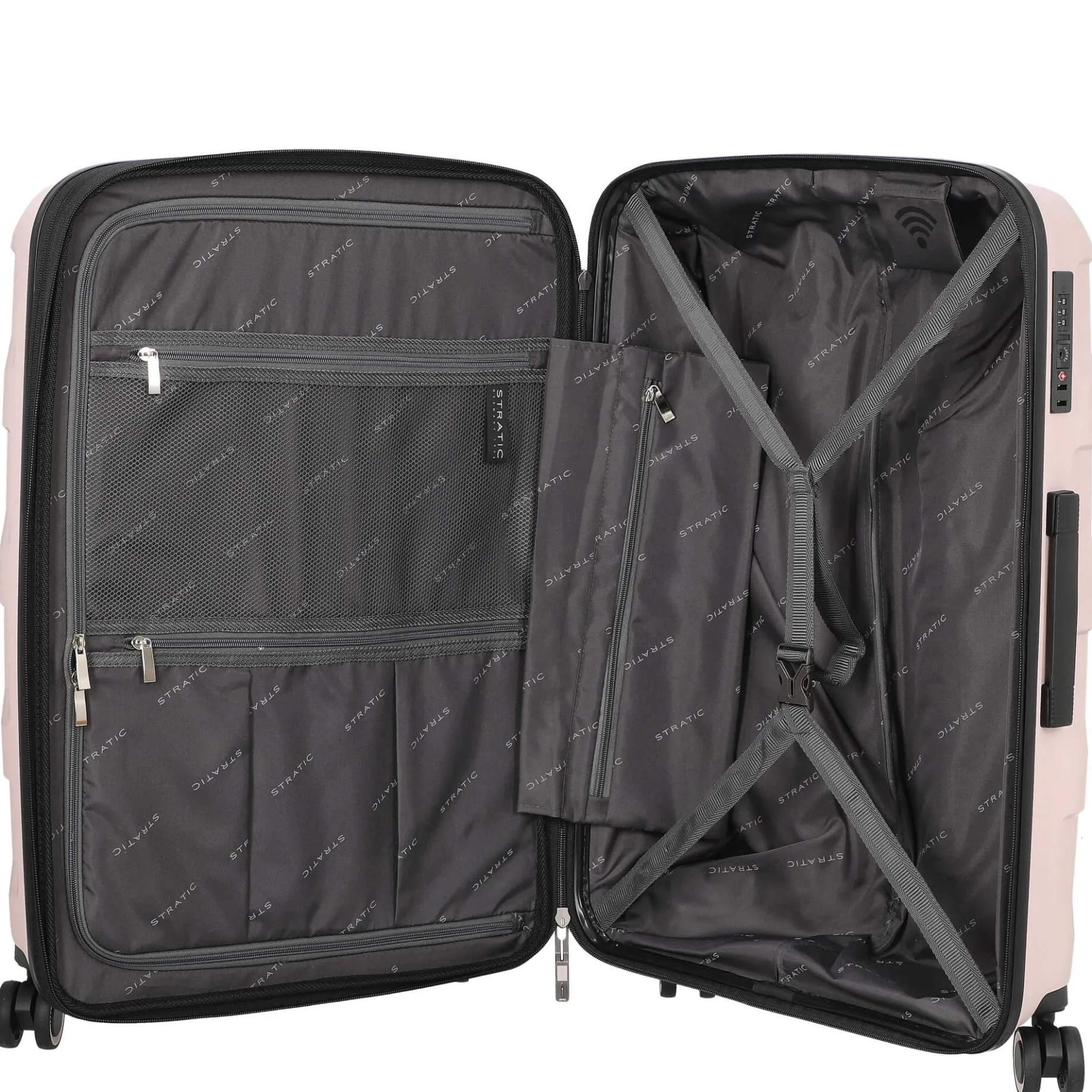 Straw+ - 4-Rollen-Trolley 66 cm M erw. (rose)