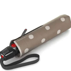 T.200 M Duomatic - Taschenschirm Regenschirm (dot art taupe)