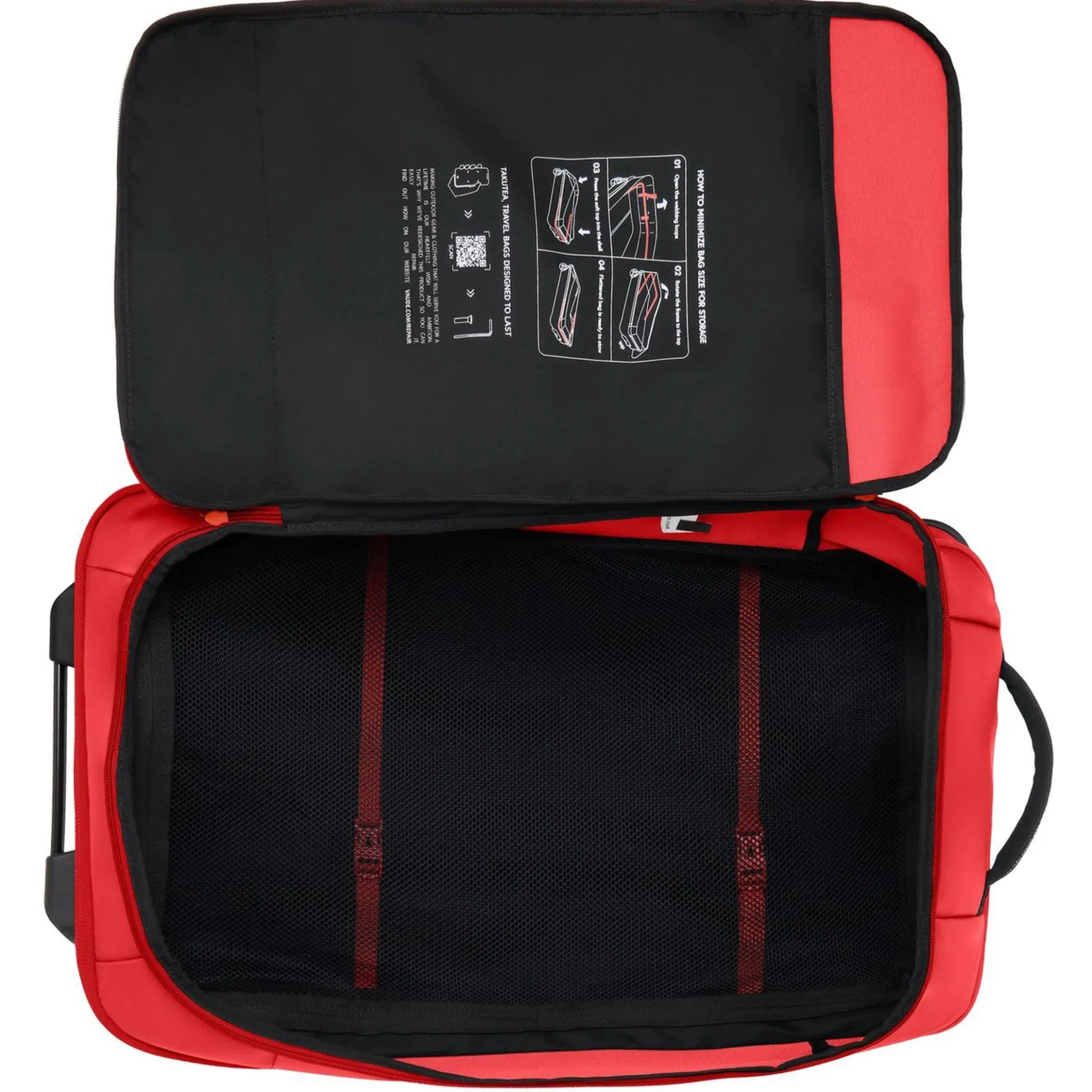 Takutea 65 - Rollenreisetasche 65 cm (rot)