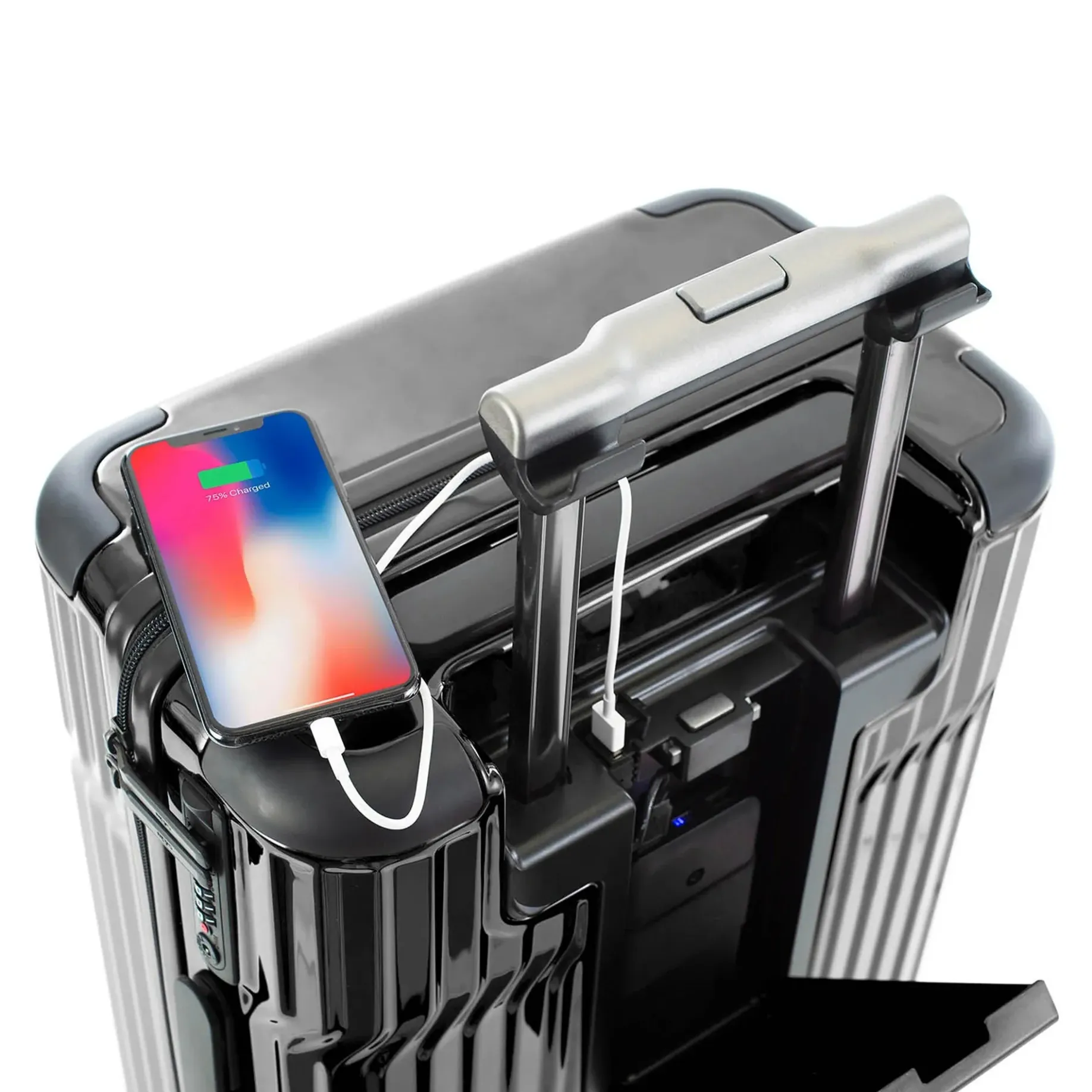 Tekno - 4-Rollen-Kabinentrolley S 15.6" 53 cm USB (black)